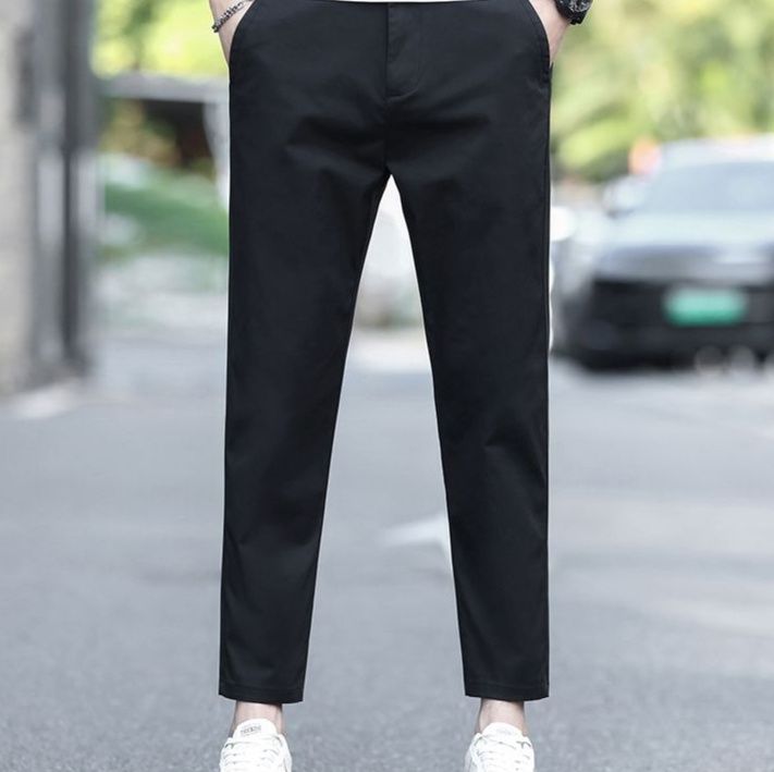 ストレートパンツ きれいめシルエット上質スラックス
