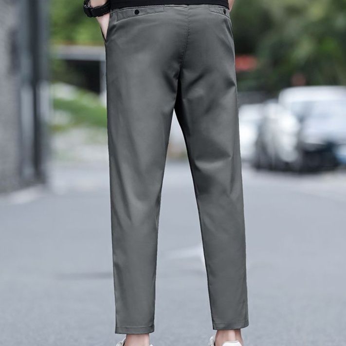 ストレートパンツ きれいめシルエット上質スラックス