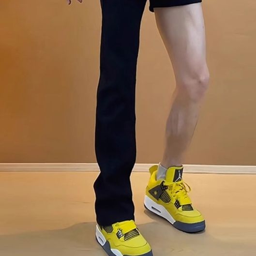 ストレートパンツ すっきりシルエット伸縮ストレートパンツ