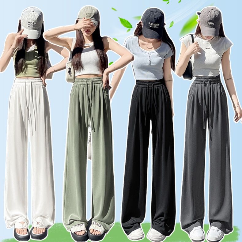 ストレートパンツ 涼やかな風合いリネンストレートパンツ