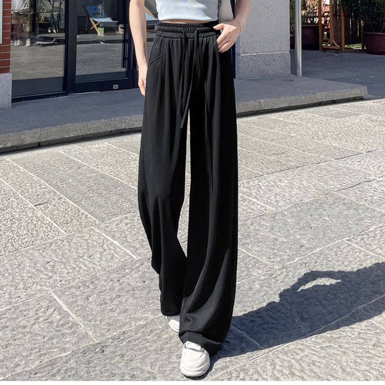 ストレートパンツ 涼やかな風合いリネンストレートパンツ