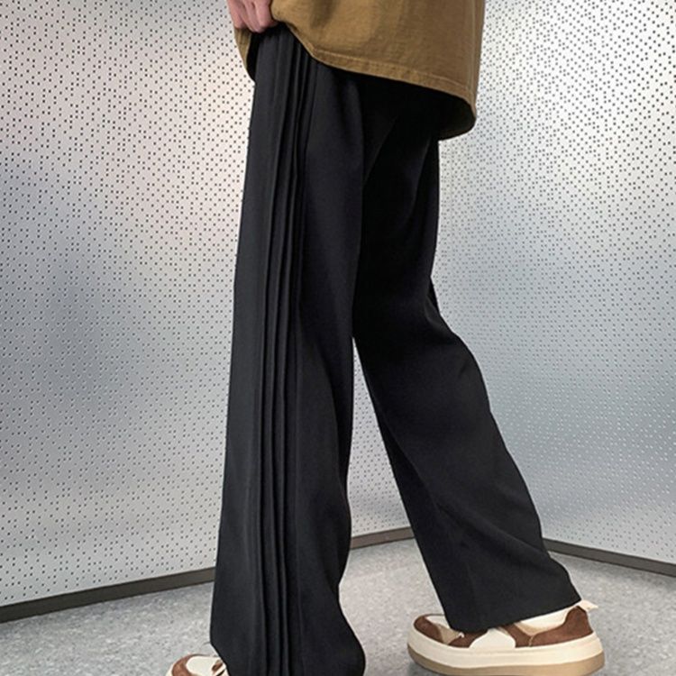 ストレートパンツ すっきりシルエット快適パンツ