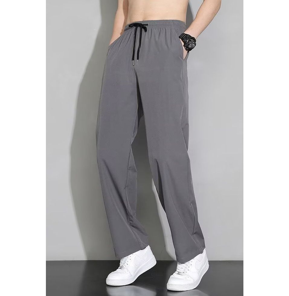ストレートパンツ 快適伸縮ストレートパンツ