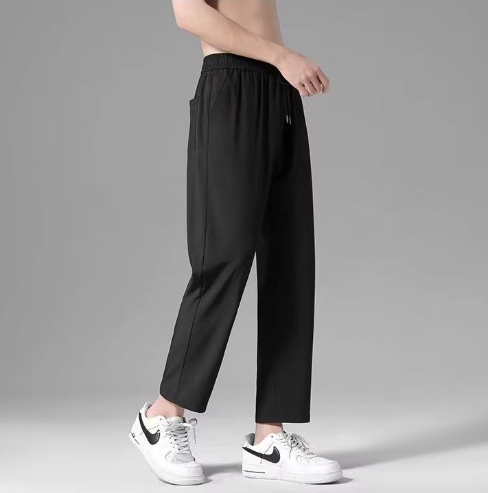 ストレートパンツ ドレープ感ゆったりストレートパンツ