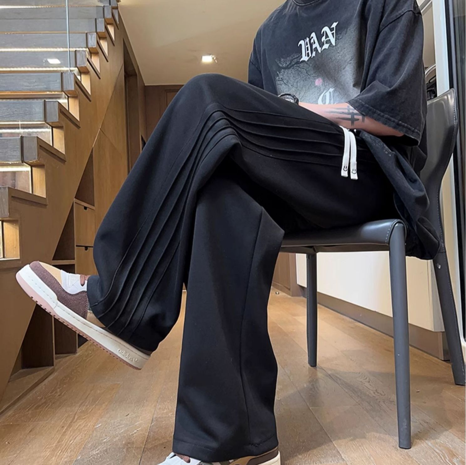 ストレートパンツ リラックスシルエット ストレートチノパンツ
