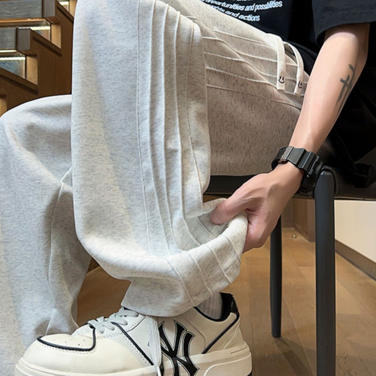 ストレートパンツ リラックスシルエット ストレートチノパンツ