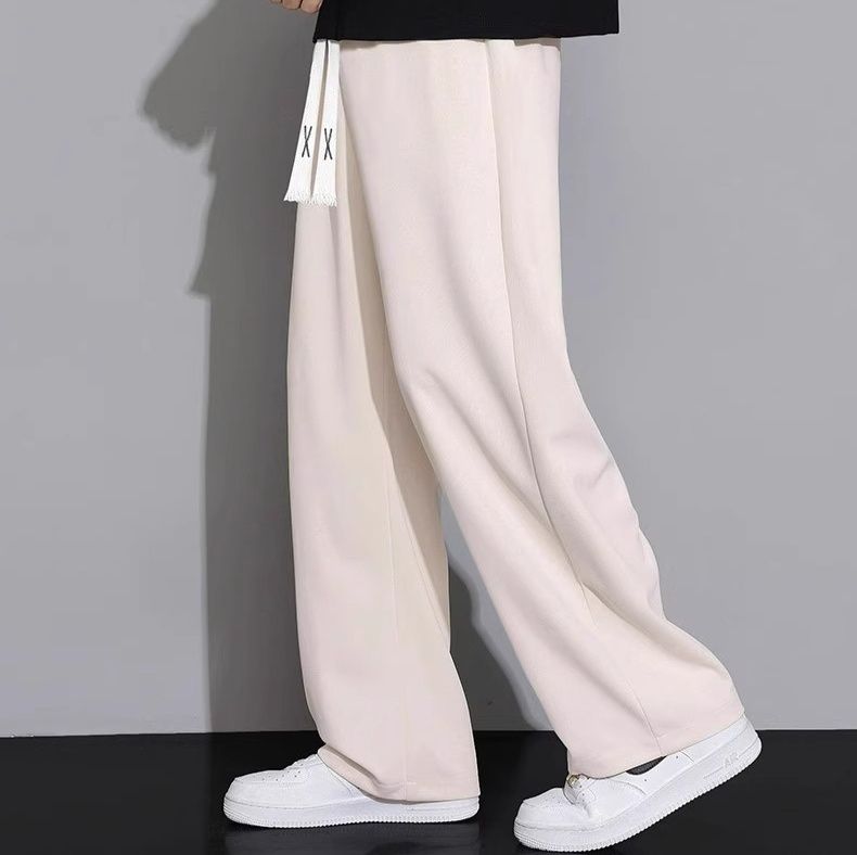 ストレートパンツ すっきり美脚ベーシックスウェットパンツ