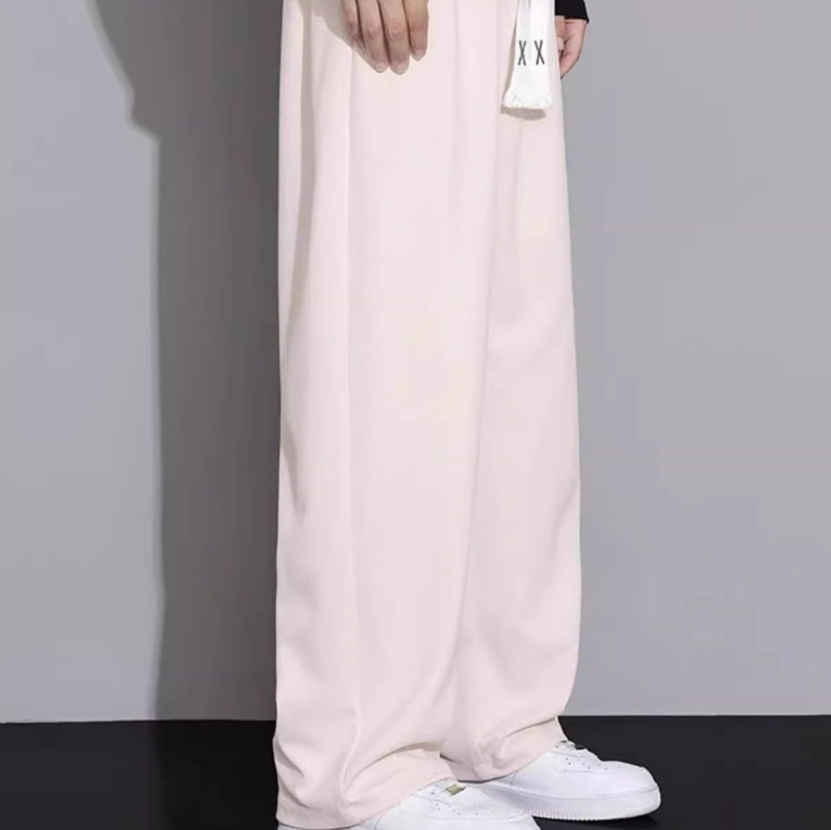 ストレートパンツ すっきり美脚ベーシックスウェットパンツ