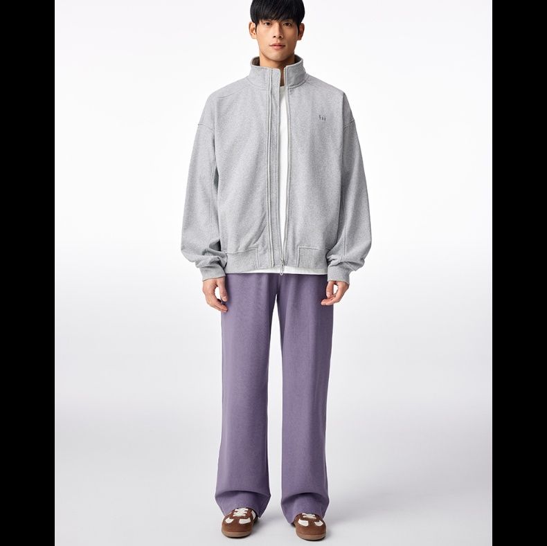 ストレートパンツ 洗練ワイドシルエットストレートスラックス