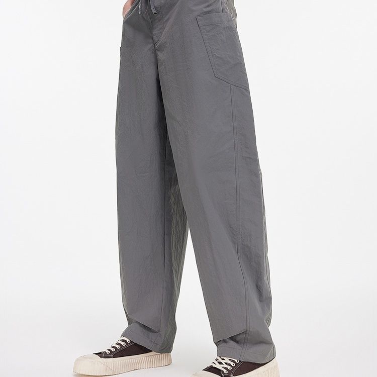 ストレートパンツ 涼感素材ストレートスラックス