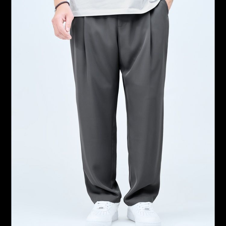 ストレートパンツ 滑らかシルエット ストレートスラックス