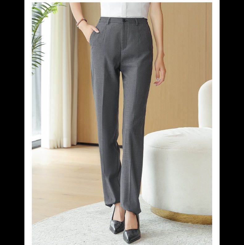 ストレートパンツ 上品シルエット美脚ストレートスラックス