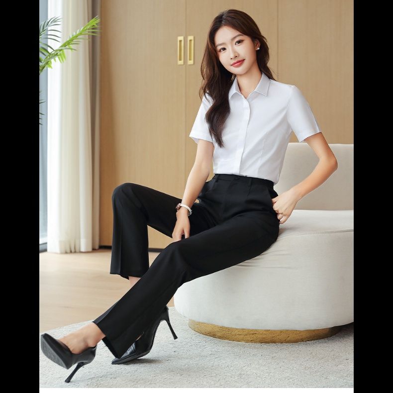 ストレートパンツ 上品シルエット美脚ストレートスラックス