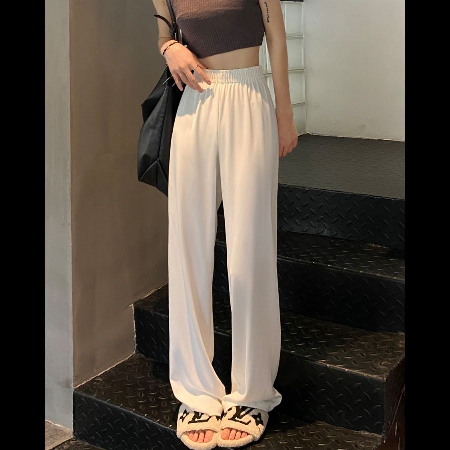ストレートパンツ シルエット美人 楽ちんストレートパンツ