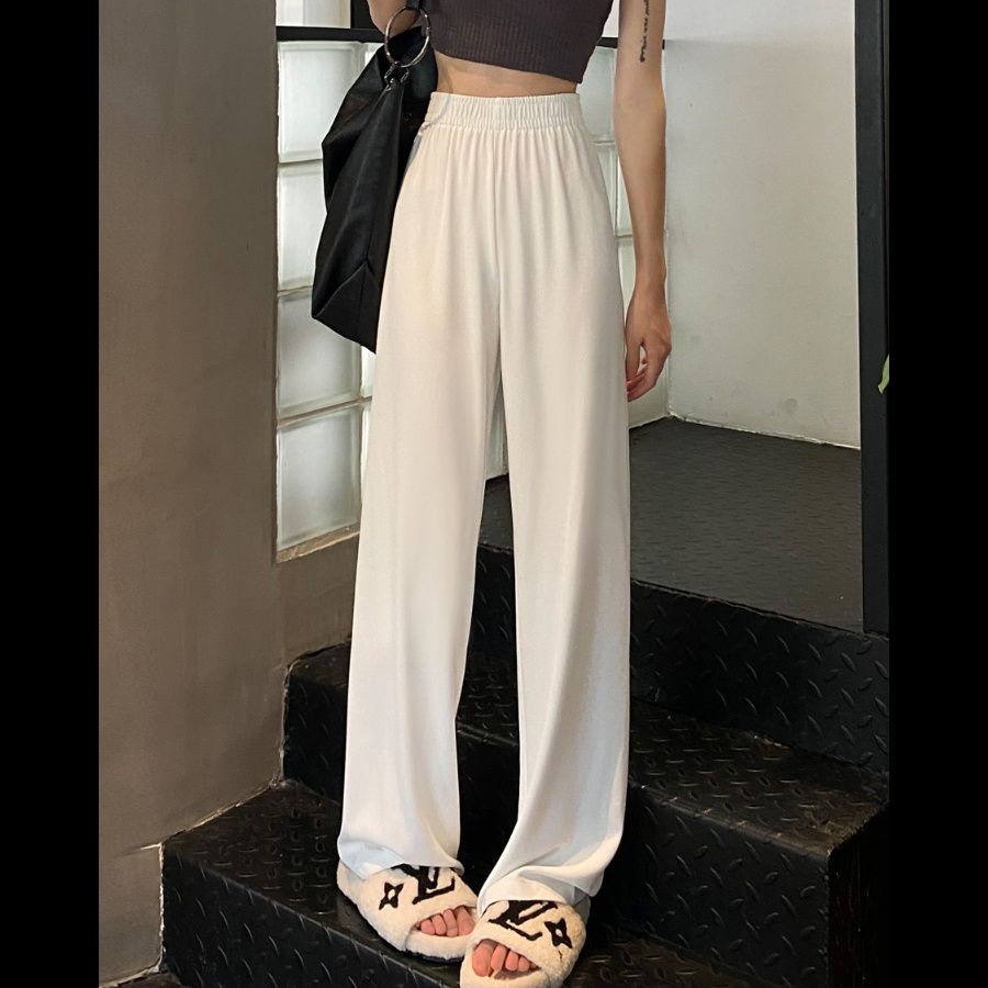 ストレートパンツ シルエット美人 楽ちんストレートパンツ