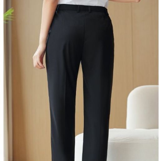 ストレートパンツ 上品シルエット美脚ストレートスラックス