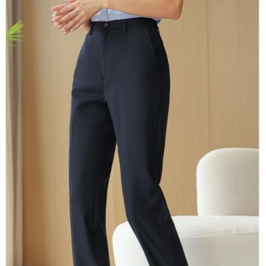 ストレートパンツ 上品シルエット美脚ストレートスラックス