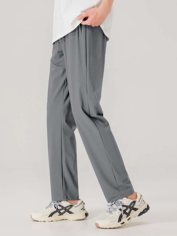 ストレートパンツ 洗練シルエットフォーマルパンツ