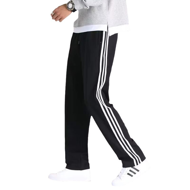 ストレートパンツ 三本ライン入りストレートパンツ