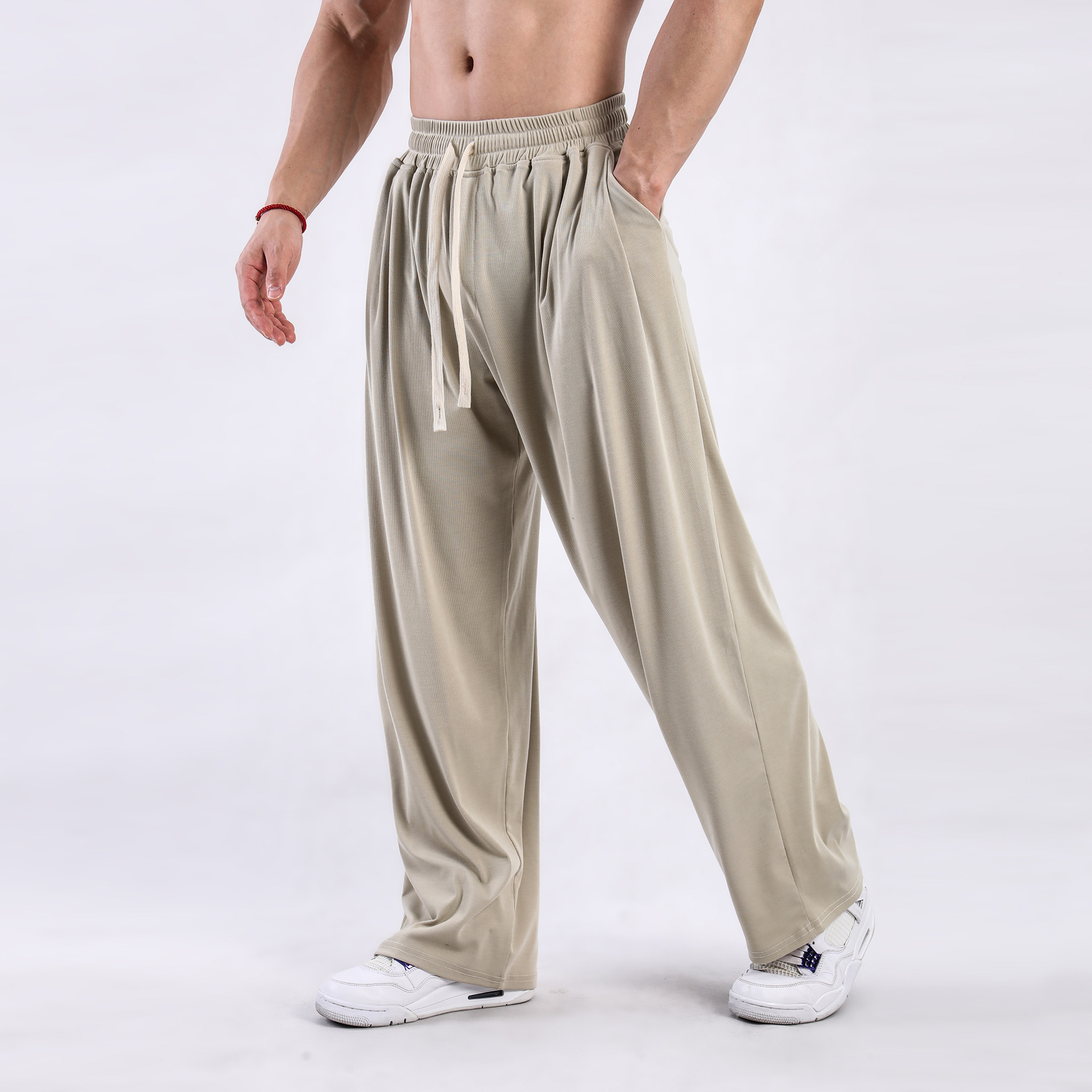 ストレートパンツ リラックスドローストレートスラックス