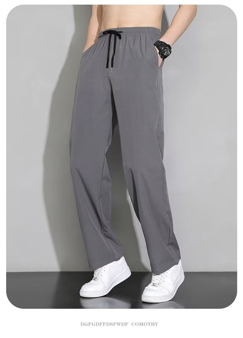 ストレートパンツ 快適伸縮ストレートパンツ