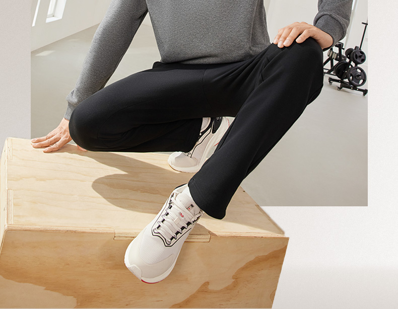 ストレートパンツ すっきりシルエット快適パンツ