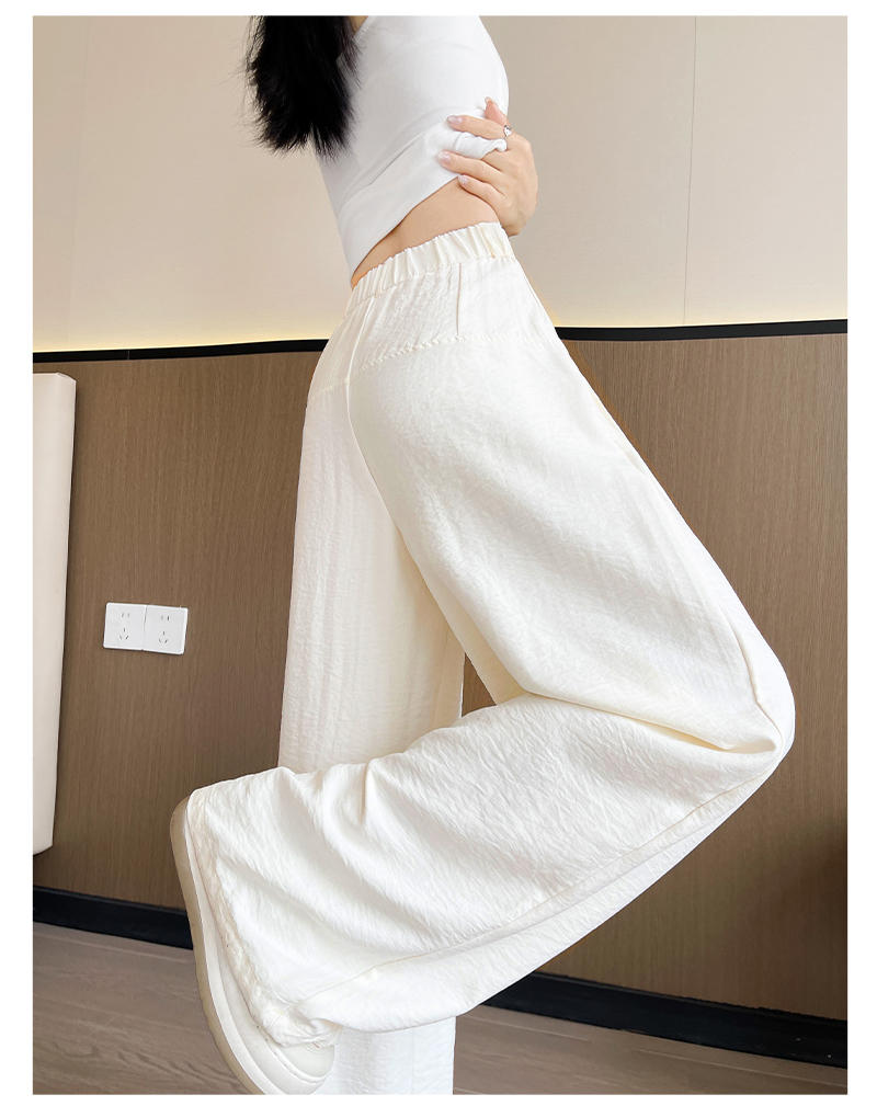 ストレートパンツ ワイドシルエット ドレープスラックス