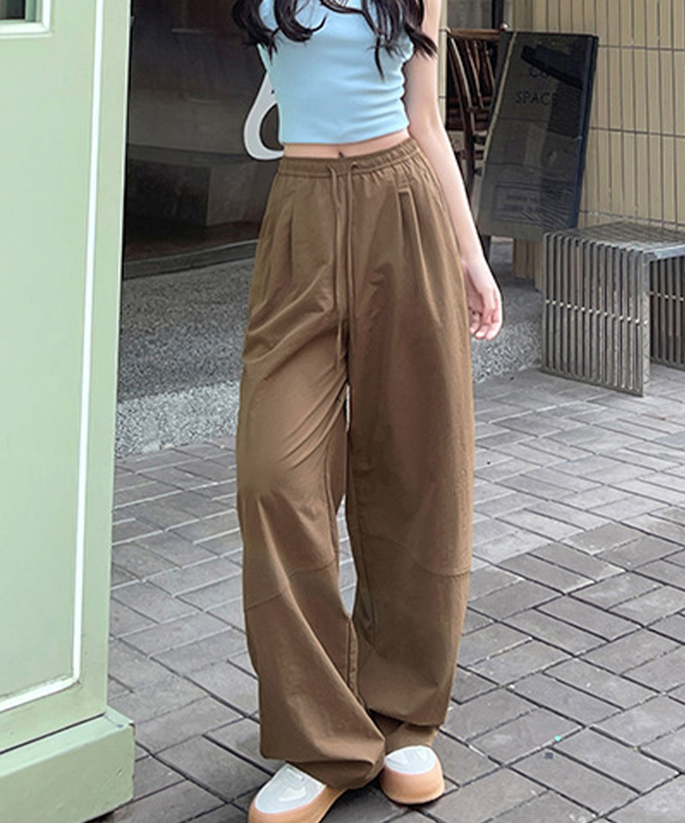 ハイウエストワイドストレートパンツ