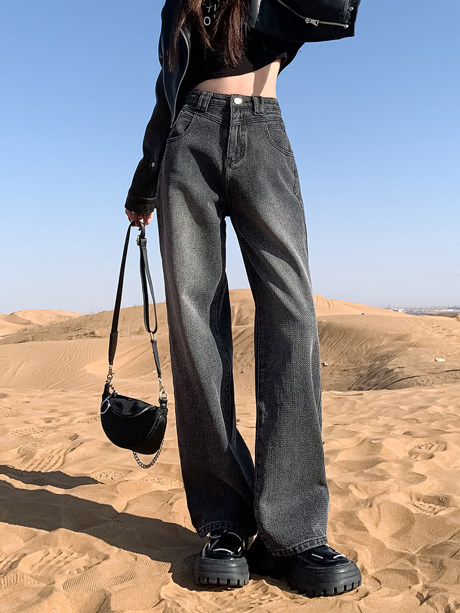 ストレートパンツ 上質感覚 ドライブデニム