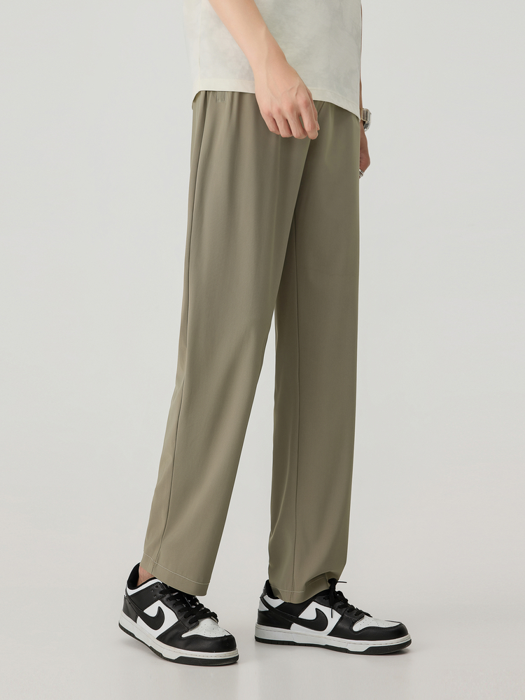 ストレートパンツ 洗練シルエットフォーマルパンツ