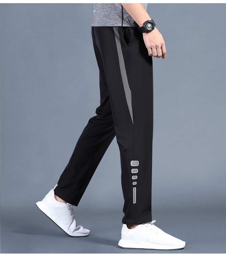 ストレートパンツ すっきりシルエット ジャージーパンツ