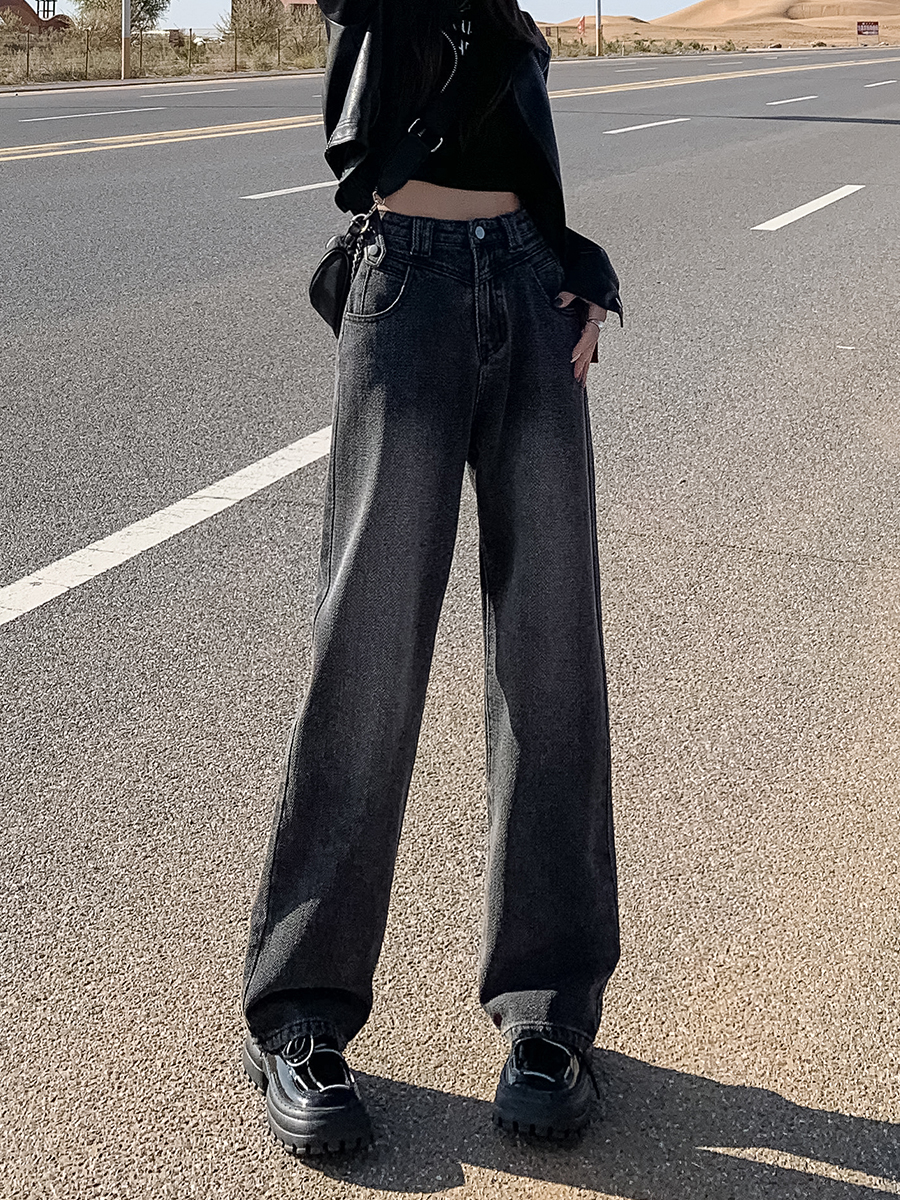 ストレートパンツ 上質感覚 ドライブデニム