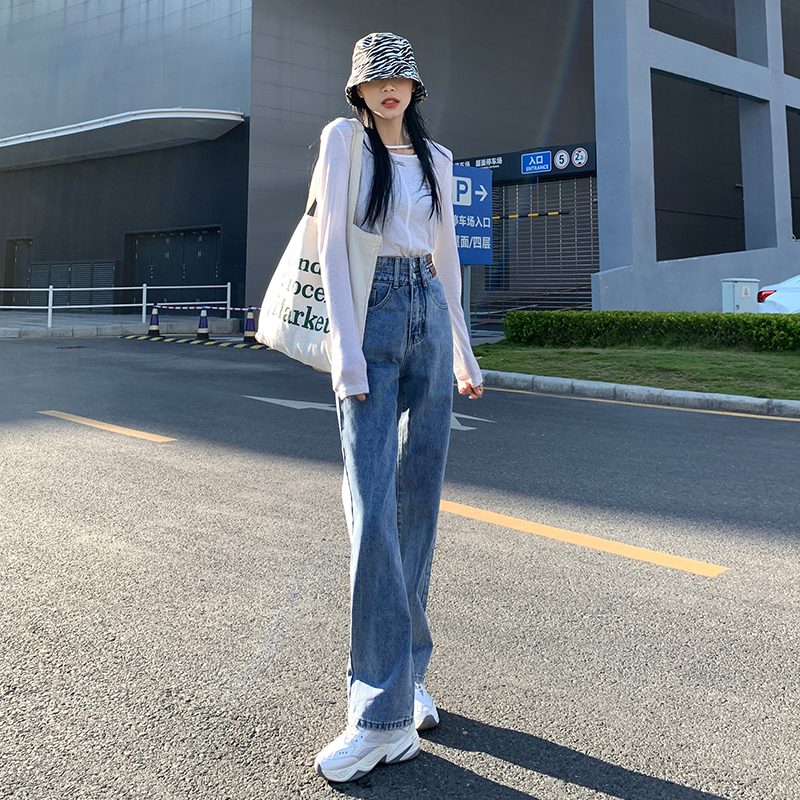 ストレートパンツ すっきりシルエット ストレートデニム