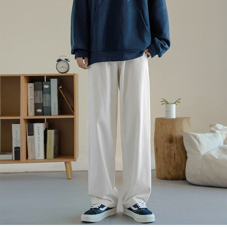 ストレートパンツ ゆったりシルエット 快適チノパンツ