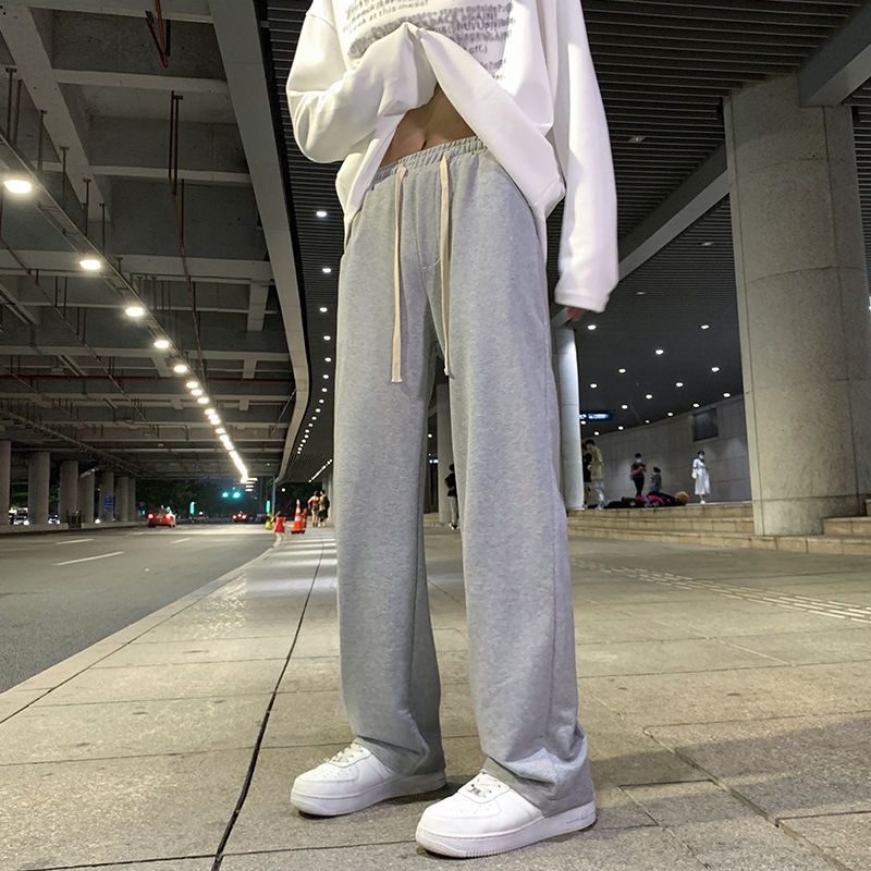 ストレートパンツ ゆとりシルエット ドローコード パンツ