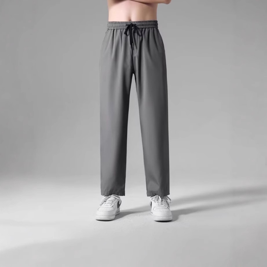 ストレートパンツ ドレープ感ゆったりストレートパンツ