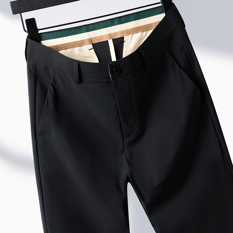 涼感ストレートパンツ 快適ビジネススラックス