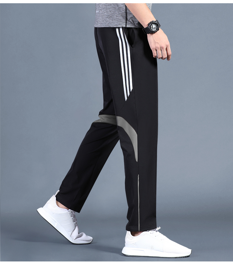 ストレートパンツ すっきりシルエット ジャージーパンツ