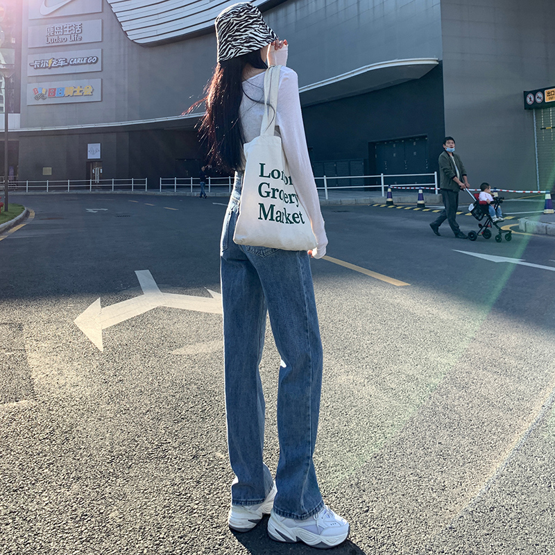 ストレートパンツ すっきりシルエット ストレートデニム