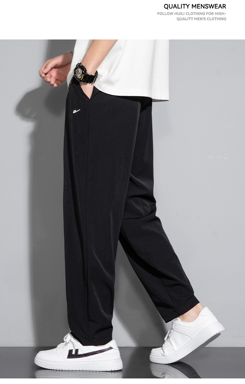 ストレートパンツ シンプル快適ストレートスウェット