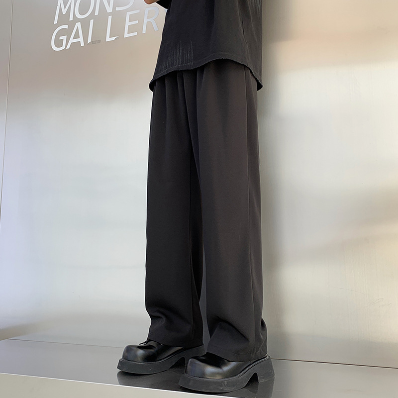 上質感微喇叭シルエットストレートパンツ