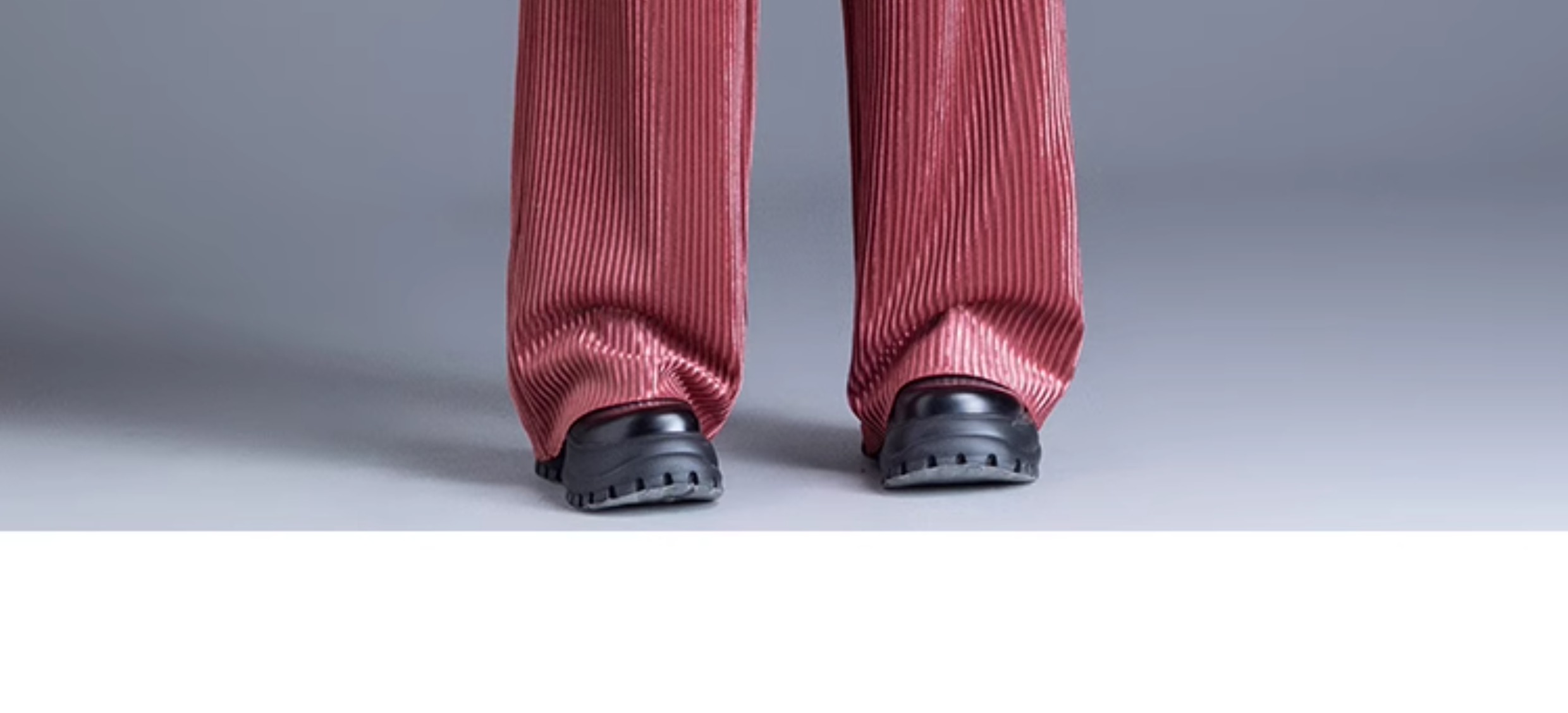 ストレートパンツ 上質コーデュロイワイドパンツ