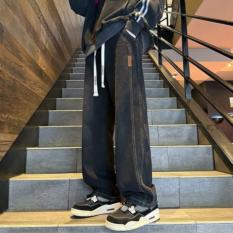 ストレートパンツ ゆったりシルエットデニム