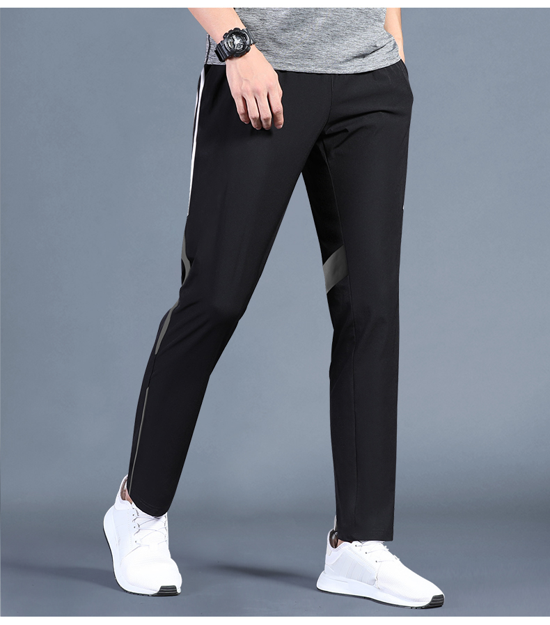 ストレートパンツ すっきりシルエット ジャージーパンツ