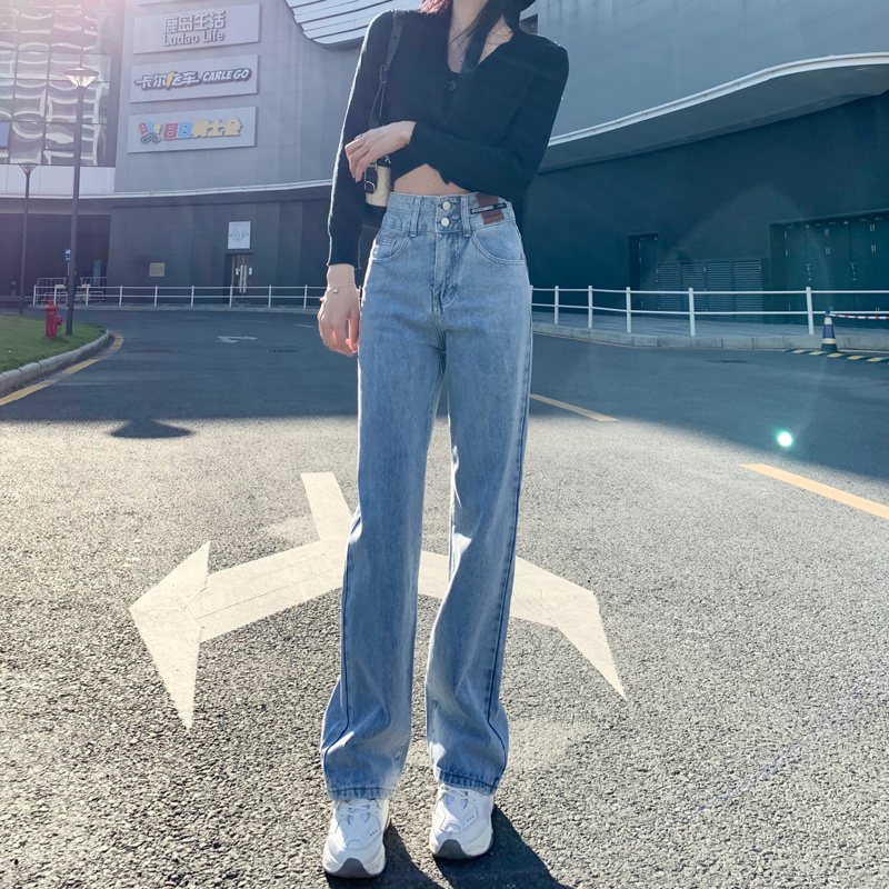 ストレートパンツ すっきりシルエット ストレートデニム