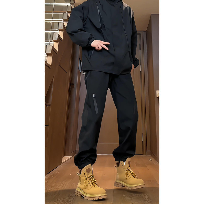 ストレートパンツ 防水ストレートジャージーパンツ