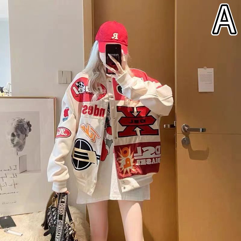 刺繍デザインスタジャン アウター ジャンパー