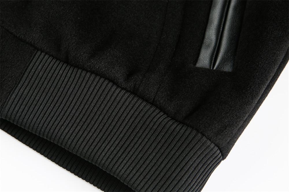 合成皮革袖スタジャン男女兼用ストリート系ジャケット