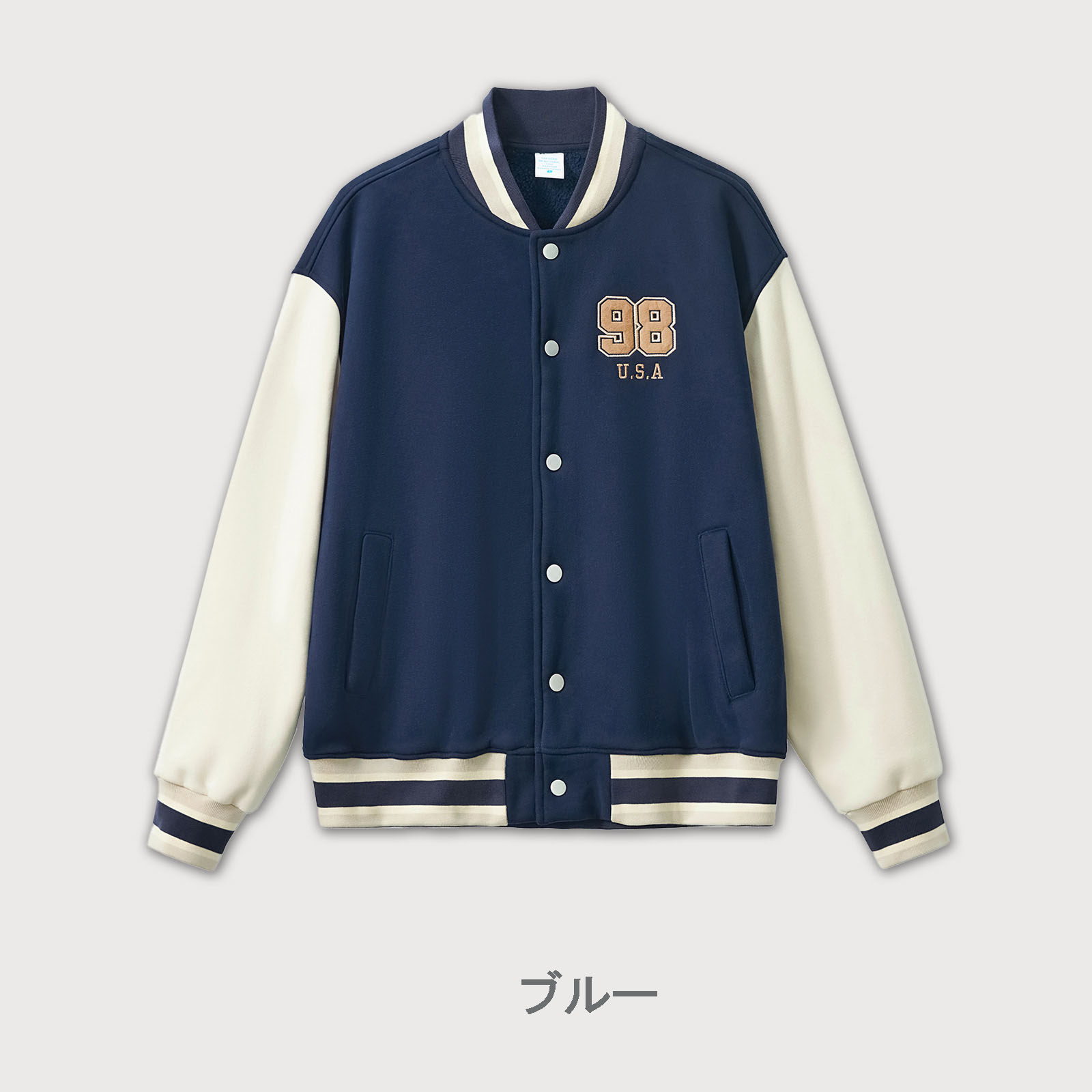 刺繍入りスタジャン男女兼用秋冬新作全4色