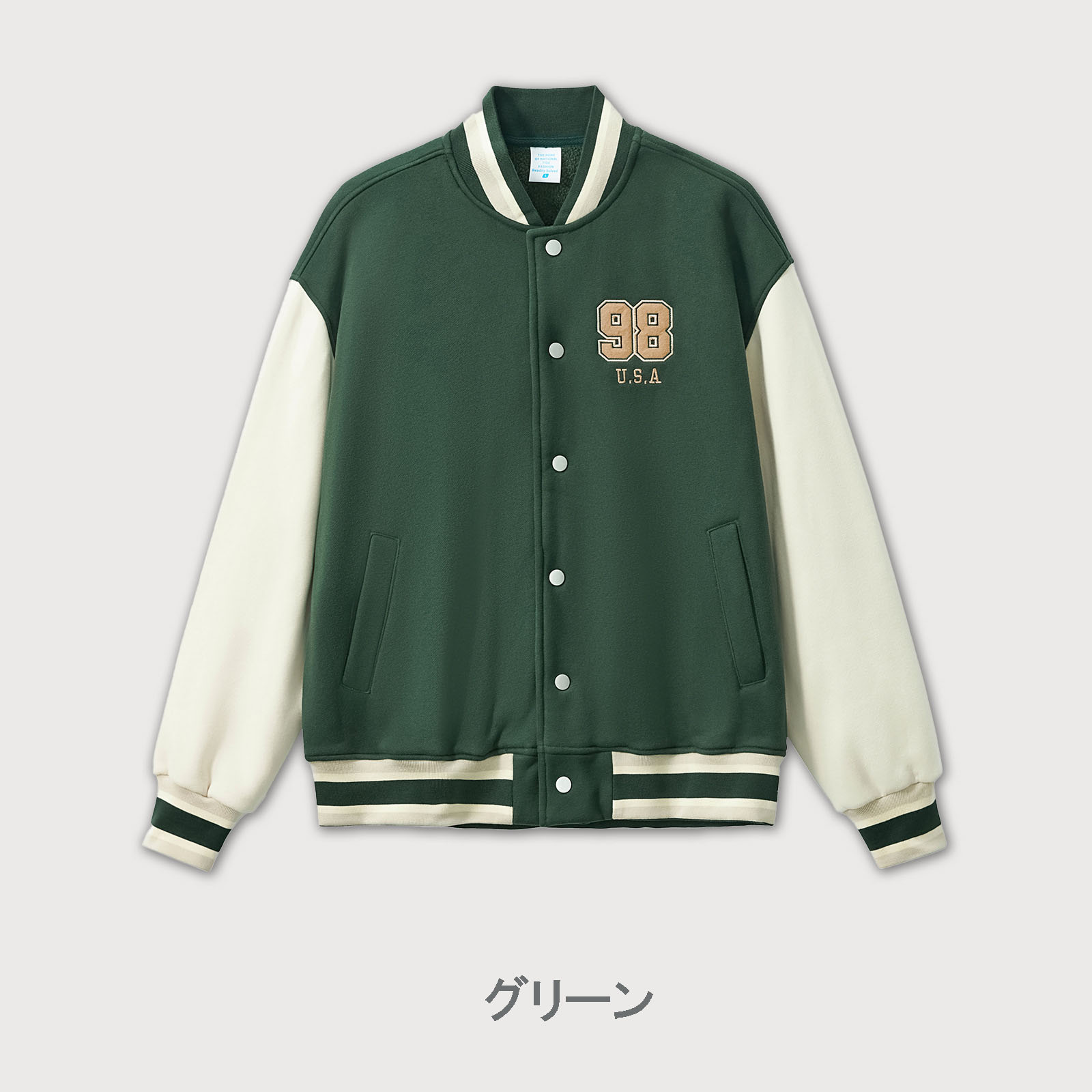 刺繍入りスタジャン男女兼用秋冬新作全4色